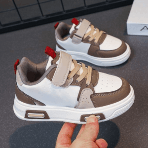 Kids Multicolored Unisex Luxury Sneakers - Brown